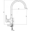 Baterie bucatarie LOFT CHROME 2454960 VALVEX