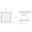 Rigola dus patrata 130X130 QUADRAT GEHLER
