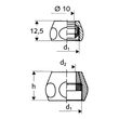 Conector compresie 10x3/8 fil int SCHELL