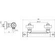 Baterie termostatica dus ESTILL ROUND CHROME 2447150 VALVEX