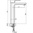 Baterie inalta lavoar LOFT CHROME 2454920 VALVEX