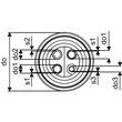 Teava preizolata cana termic incalzire 2xD32x2.9 mm+2xD25x2.5 mm/175mm ECOFLEX QUATRO UPONOR