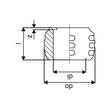 Manson cu opritor 16 albastru Q&E UPONOR