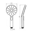 Canula dus ROUND CHROME 2445750 VALVEX