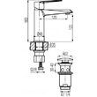 Baterie lavoar QUASAR CHROME 2446800 VALVEX