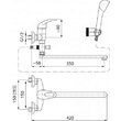Baterie cada cu dus GALEO CHROME 2441070 VALVEX