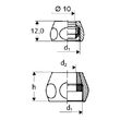 Conector compresie 10x1/2 fil int SCHELL