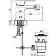 Baterie bideu TUBE CHROME 2454850 VALVEX