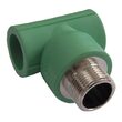 Teu mixt PPR 25x3/4x25 fil ext verde