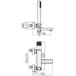 Baterie cada cu dus termostatica DECOR BLACK 2420670 VALVEX
