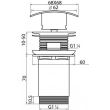 Ventil automat patrat G1.1/4 SQUARE 2452600 VALVEX