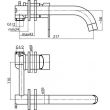 Baterie lavoar ingropata TUBE CHROME 2454790 VALVEX
