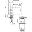 Baterie lavoar TUBE 2454810 VALVEX