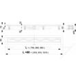 Rigola dus echipata L95 ALCAPLAST APZ8 950