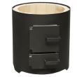 Boiler rotund otel 120L cu focar pentru lemn MIKLOS STEEL