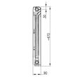 Element radiator aluminiu H600/90mm KFA ARMATURA