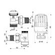 Kit robinet EK 3/4 fil.ext. retur si tur termostatic V772437 HERZ