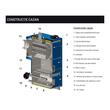 Cazan otel 291Kw combustibil solid MCL 250 THERMOSTAHL