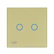 Intrerupator dublu cu touch sticla GOLD SH202G PNI