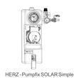 Grup pompare solar SIMPLE DN20 Q=4-24l/h CU POMPA WILO PWM 1451183  HERZ