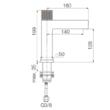 Baterie lavoar VARSO BRUSHED GOLD 2417920 VALVEX