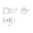 Priza cu capac protectie IP44 WELL