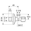 Robinet coltar 1/2-3/8 SCHELL - 052120699
