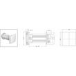Ventilator tubular perete cu recuperator caldura D=160mm L=250-500mm Q=60mc/h VT501 WiFi DOX