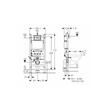 Rezervor WC ingropat 112CM cu clapeta DELTA 20 ALB 458.134.11.2 GEBERIT