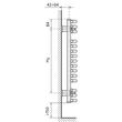 Radiator baie curbat 500X1500 SANTORINI C PURMO