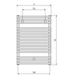 Radiator baie 500X1470 SANTORINI PURMO