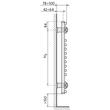 Radiator baie 600X1134 SANTORINI PURMO