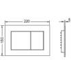 Actionare rezervor WC 2 trepte GRAFIT METALIC 9240423 TECE