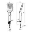 Canula dus set LOFT BLACK 2432910 VALVEX