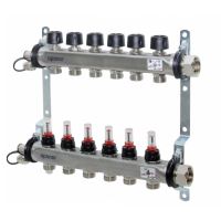 Ansamblu distribuitor inox 6 cai debitmetre UPONOR