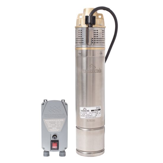 Pompa submersibila inox ape curate D=4" P=1150W H=63m Q=52L/min SI6352 WASSERKONIG