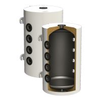 Puffer indirect 100L pompa caldura PSM100 SUNSYSTEM