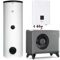 Pompa caldura aer-apa 23KW 400V monobloc inverter CTC EcoAir 622 + UNIT INT REGULUS BOX + boiler cu doua serpentine 300L R2DC , control internet REGULUS