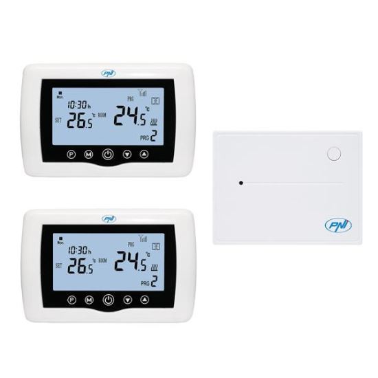 Termostat conectare internet WiFi control 2 zone PNI CT400 APP TuyaSmart