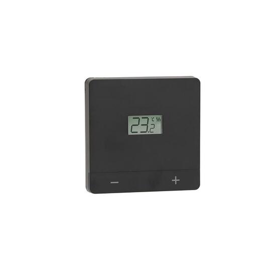 Termostat ambianta negru neprogramabil cu fir si baterii EASY230W SALUS