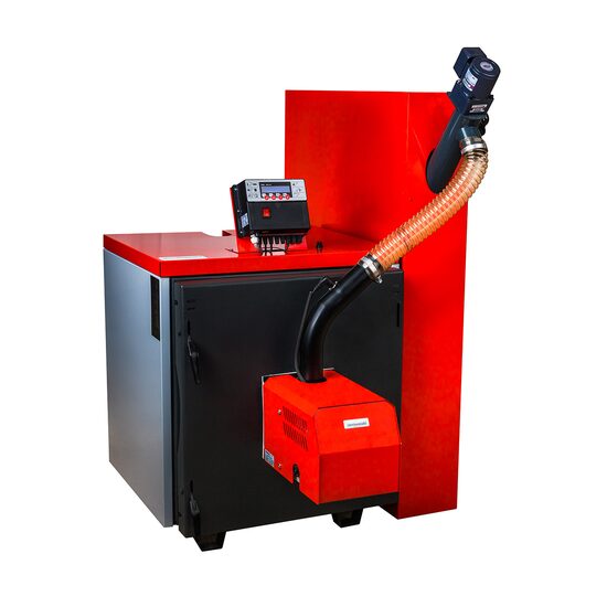 Cazan peleti 35Kw fara buncar PLC 35 THERMOSTAHL