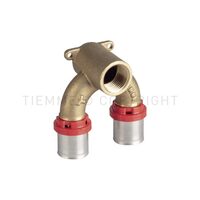 Cot perete flansa dubla pexal sertizare 20x1/2x20 FIL INT TIEMME