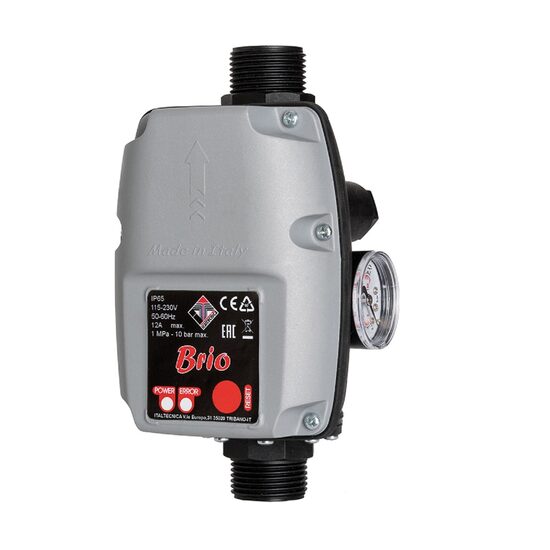Presostat electronic pompa 1-10 bar cu protectie lipsa apa BRIO ITALTECNICA