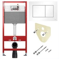 Rezervor  WC ingropat cu clapeta alba NEW si garnitura izofonica 9400413 TECE