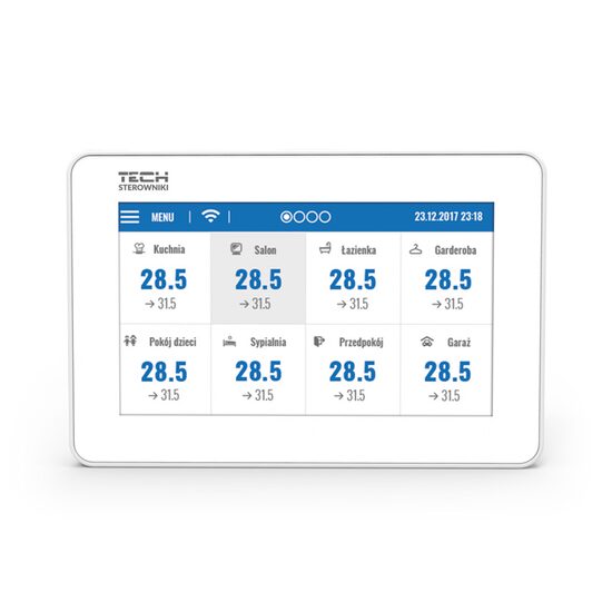 Panou control cablat cu modul WIFI incorporat montaj in doza EU-M9R ALB TECH
