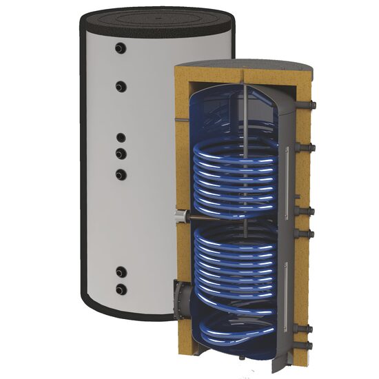 Boiler cu doua serpentine in paralel 500 L SUNSYSTEM