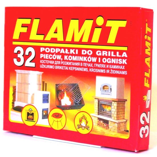 Brichete, cuburi pentru aprinderea focului - Flamit 32 buc din Parafina