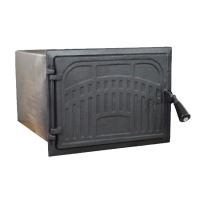 Cuptor soba mare fara sticla stanga negru FERRUM