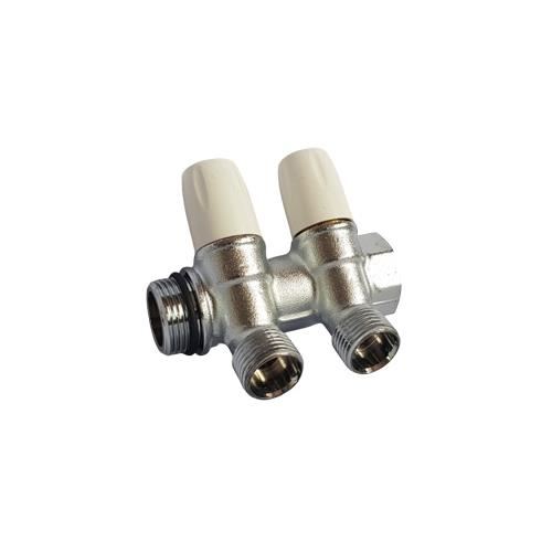 Distribuitor cromat cu robineti 3/4x2 cai TIEMME