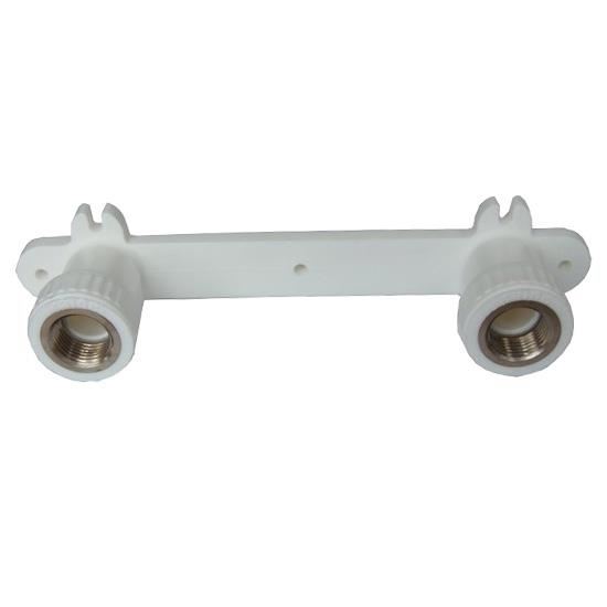 Placa fixare baterie PPR 20x1/2 alba SANICA